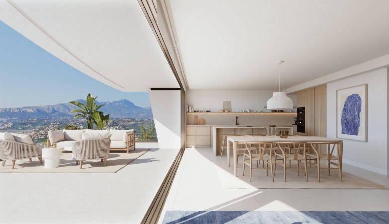 Villa de lujo de nueva construcción con 4 dormitorios y vistas panorámicas al mar en venta en Cumbre del Sol