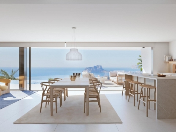 Villa de lujo de nueva construcción con 4 dormitorios y vistas panorámicas al mar en venta en Cumbre del Sol