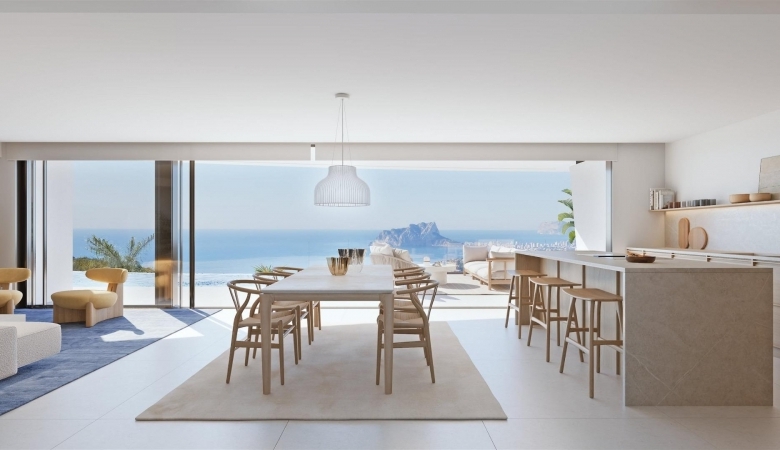 Villa de lujo de nueva construcción con 4 dormitorios y vistas panorámicas al mar en venta en Cumbre del Sol