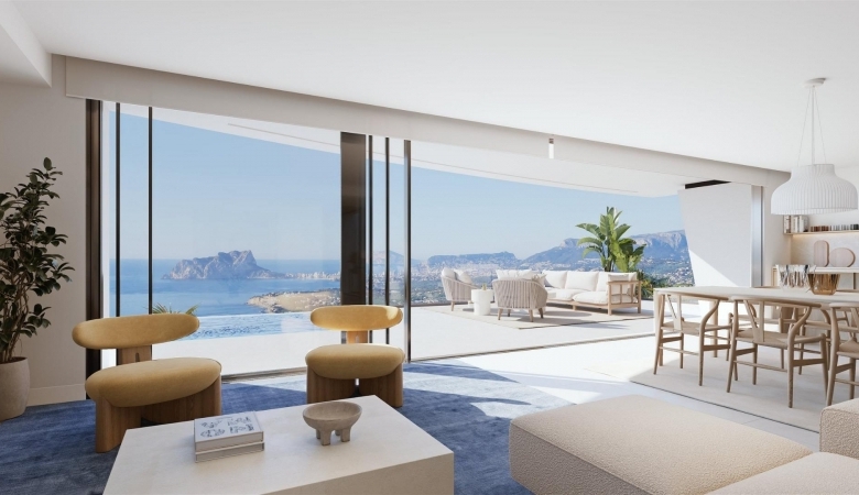 Villa de lujo de nueva construcción con 4 dormitorios y vistas panorámicas al mar en venta en Cumbre del Sol