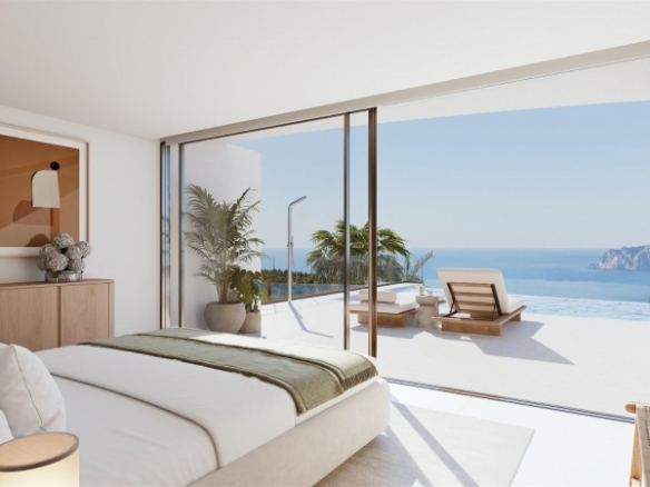 Villa de lujo de nueva construcción con 4 dormitorios y vistas panorámicas al mar en venta en Cumbre del Sol
