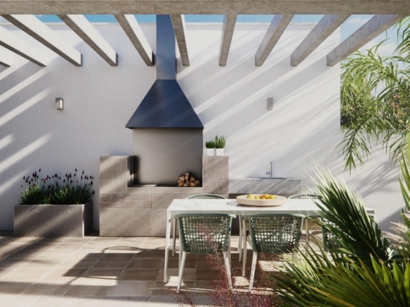 Villa de una planta con 3 dormitorios y piscina privada en San Javier