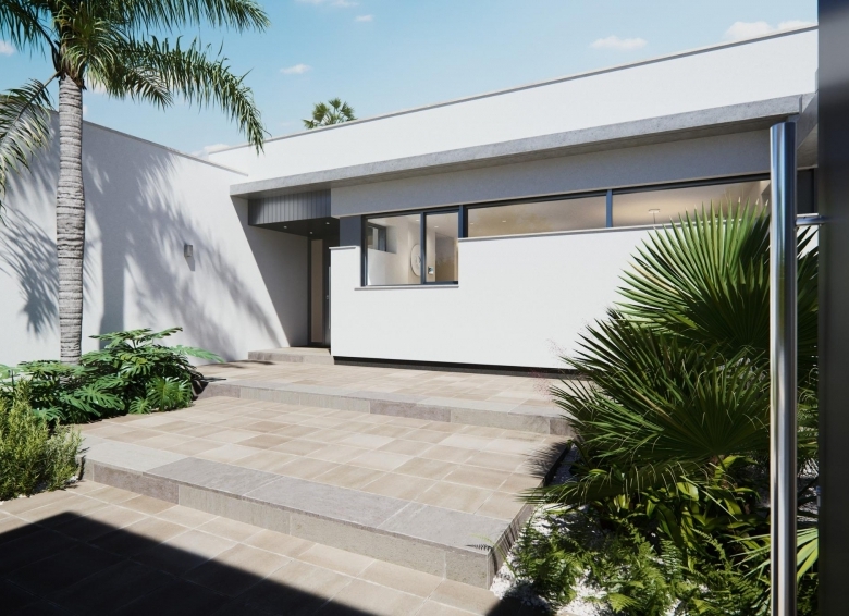 Villa de una planta con 3 dormitorios y piscina privada en San Javier