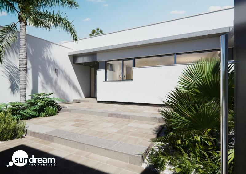 Villa de una planta con 3 dormitorios y piscina privada en San Javier