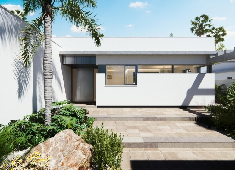 Villa de una planta con 3 dormitorios y piscina privada en San Javier