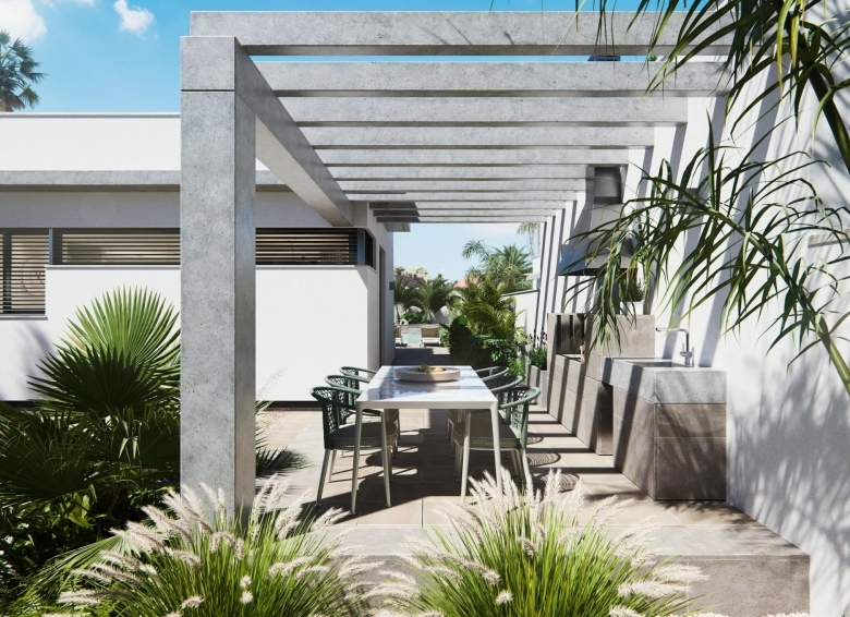 Villa de una planta con 3 dormitorios y piscina privada en San Javier