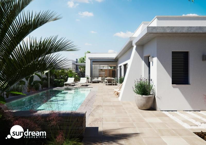 g_43608-6-18 Villa de una planta con 3 dormitorios y piscina privada en San Javier