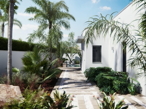 Villa de una planta con 3 dormitorios y piscina privada en San Javier