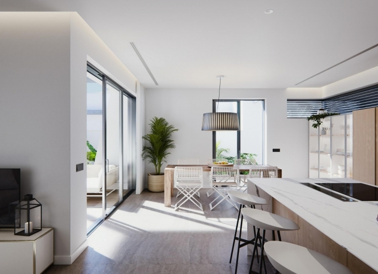 Villa de una planta con 3 dormitorios y piscina privada en San Javier