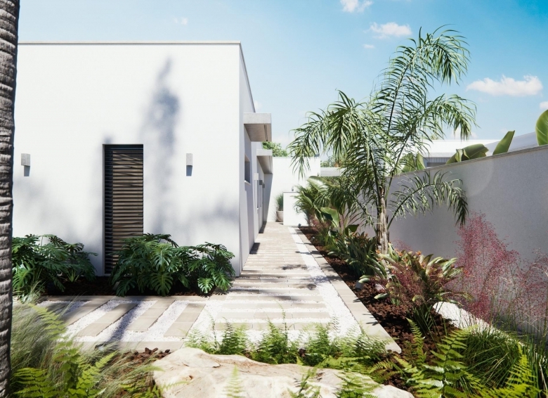 Villa de una planta con 3 dormitorios y piscina privada en San Javier