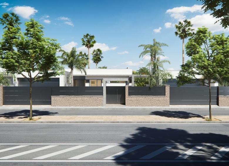 Villa de una planta con 3 dormitorios y piscina privada en San Javier