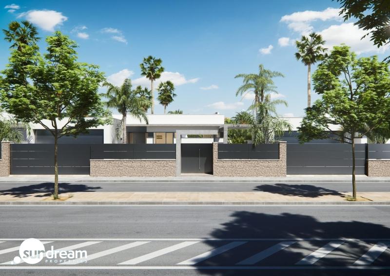 g_43608-6-22 Villa de una planta con 3 dormitorios y piscina privada en San Javier