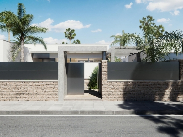 Villa de una planta con 3 dormitorios y piscina privada en San Javier