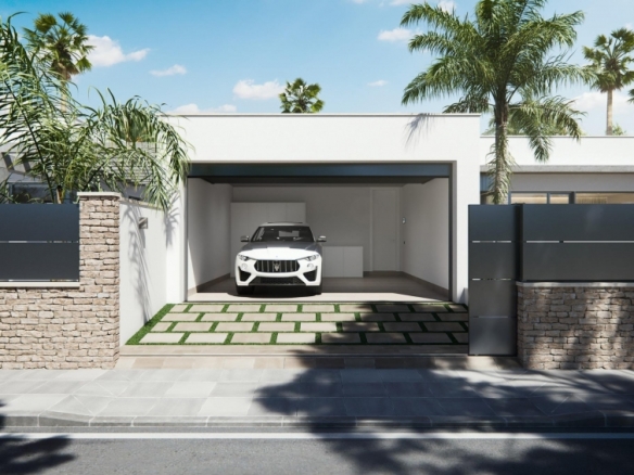 Villa de una planta con 3 dormitorios y piscina privada en San Javier