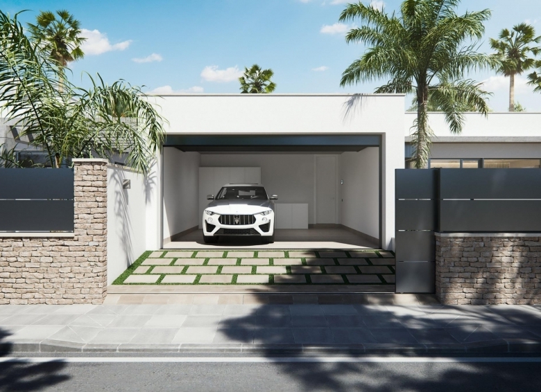Villa de una planta con 3 dormitorios y piscina privada en San Javier