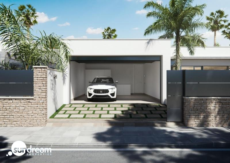 Villa de una planta con 3 dormitorios y piscina privada en San Javier