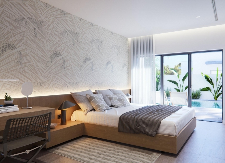 Villa de una planta con 3 dormitorios y piscina privada en San Javier