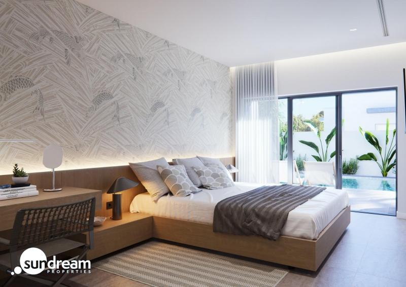 Villa de una planta con 3 dormitorios y piscina privada en San Javier