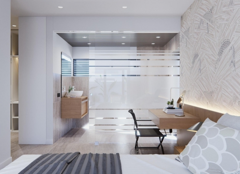 Villa de una planta con 3 dormitorios y piscina privada en San Javier