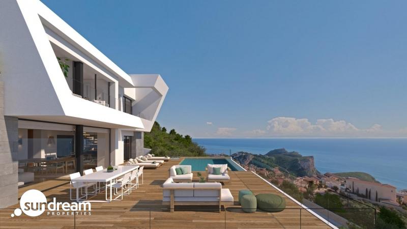 Villa de lujo de 3 dormitorios con piscina privada y vistas panorámicas al mar a la venta en Cumbre del Sol(Alicante)