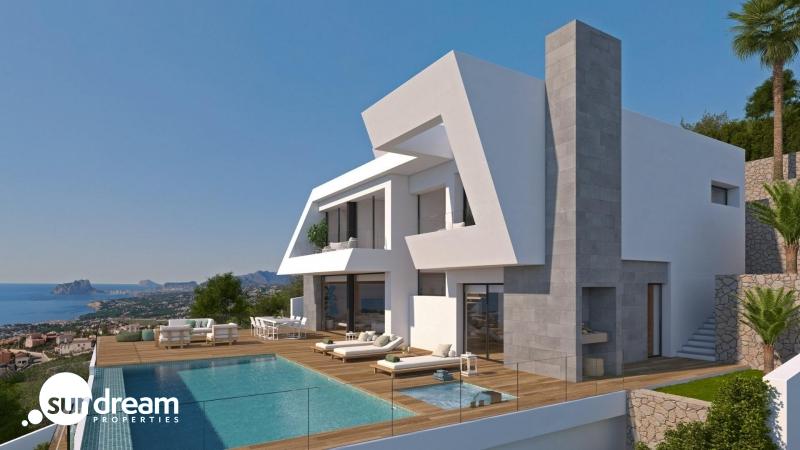 Villa de lujo de 3 dormitorios con piscina privada y vistas panorámicas al mar a la venta en Cumbre del Sol(Alicante)