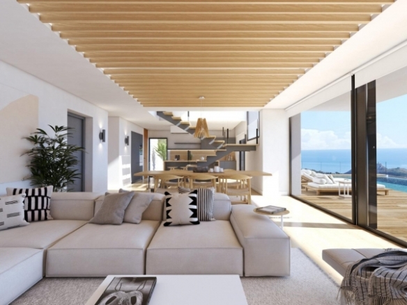 Villa de lujo de 3 dormitorios con piscina privada y vistas panorámicas al mar a la venta en Cumbre del Sol(Alicante)
