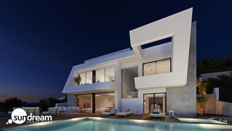 Villa de lujo de 3 dormitorios con piscina privada y vistas panorámicas al mar a la venta en Cumbre del Sol(Alicante)