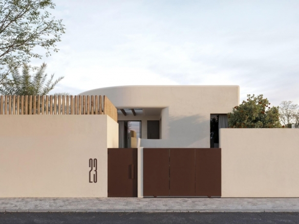 Villa de estilo ibicenco con 3 dormitorios y piscina privada en La Finca Golf, Algorfa(Alicante)