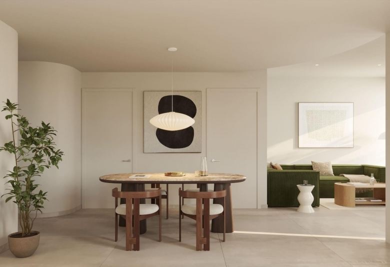 Villa de estilo ibicenco con 3 dormitorios y piscina privada en La Finca Golf, Algorfa(Alicante)