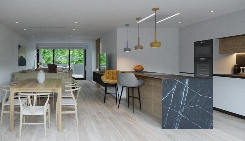 Ático de nueva construcción con 2 dormitorios con vistas al mar a la venta en Finestrat