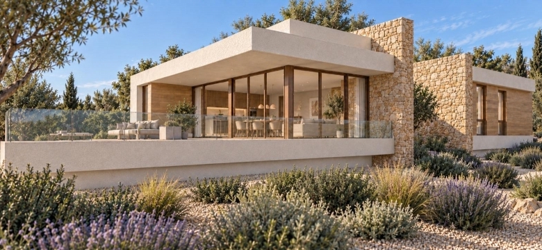 Villa exclusiva de nueva construcción de 3 dormitorios con piscina privada en gran parcela en Daya Vieja (Alicante)