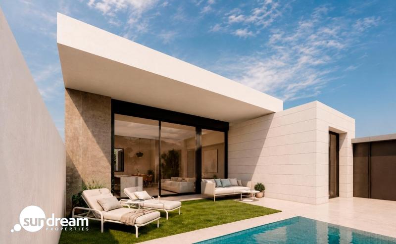 g_43712-34-1 Villa moderna en una sola planta con 3 dormitorios y piscina privada en Pilar de la Horadada