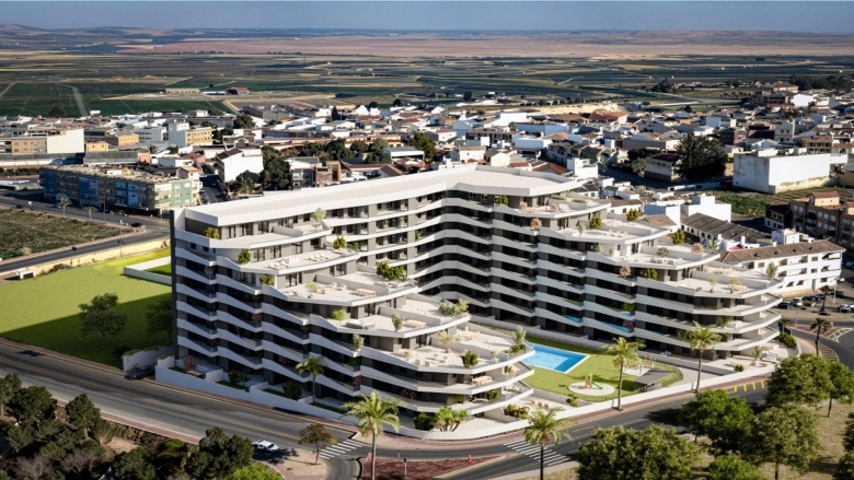 Apartamento de nueva construcción con 3 dormitorios en San Miguel de Salinas(Alicante)
