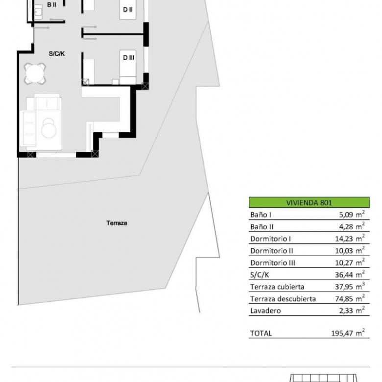 Ático en venta obra nueva en San Miguel de Salinas