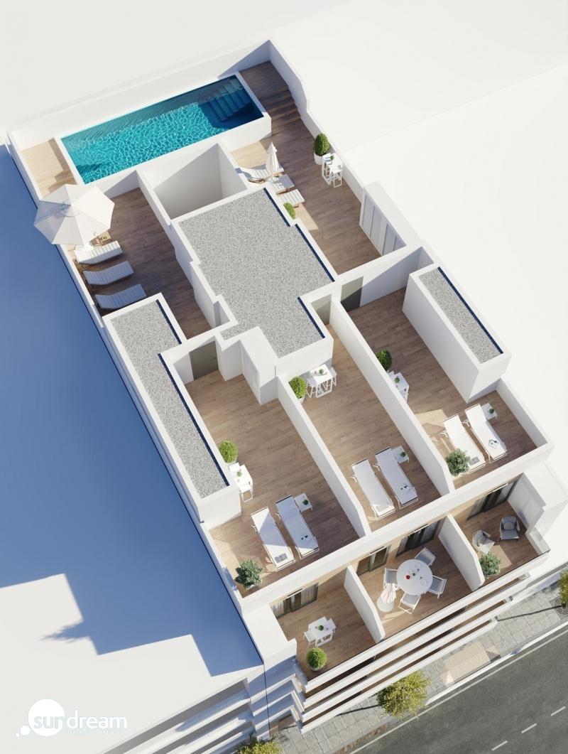 g_43719-30-1 Ático de nueva construcción con un 1 dormitorio y solarium privado a solo 600 de la playa en Torrevieja