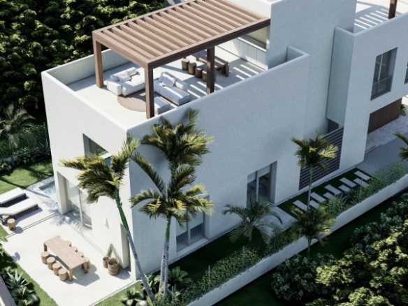 Villa de lujo obra nueva zona playa en Oliva Nova Golf