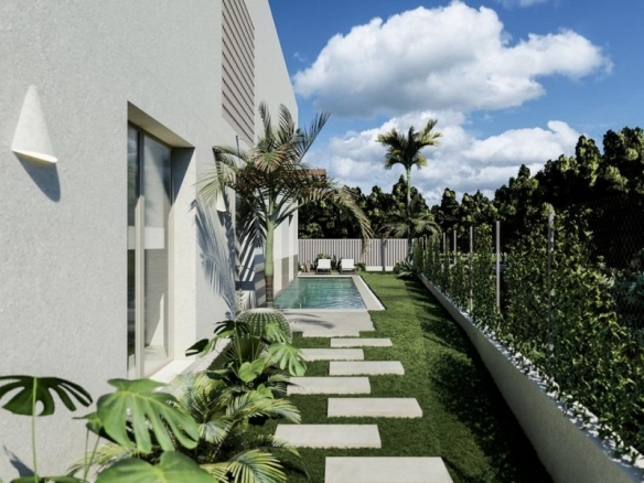 Villa de lujo obra nueva zona playa en Oliva Nova Golf