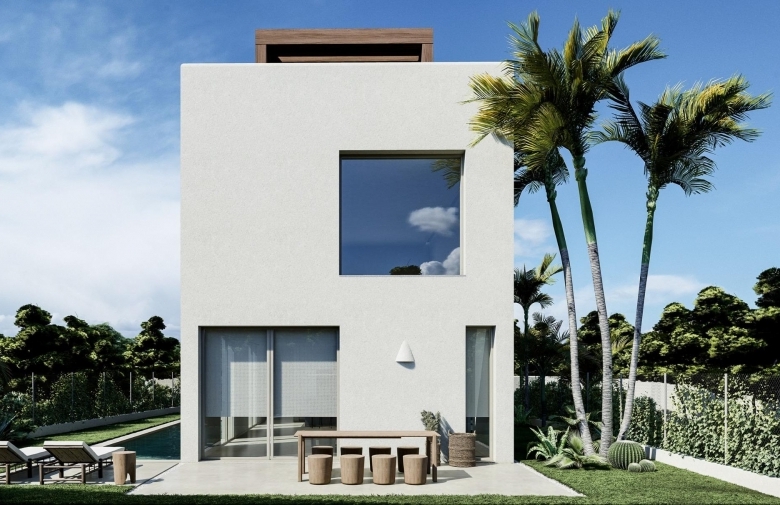 Villa de lujo obra nueva zona playa en Oliva Nova Golf