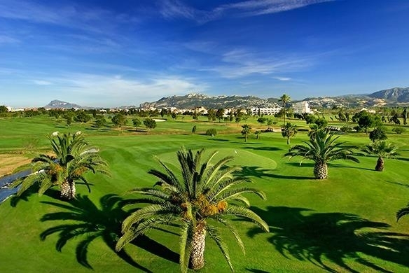 Ático de 3 dormitorios con solarium y piscina privada en Oliva Nova Golf