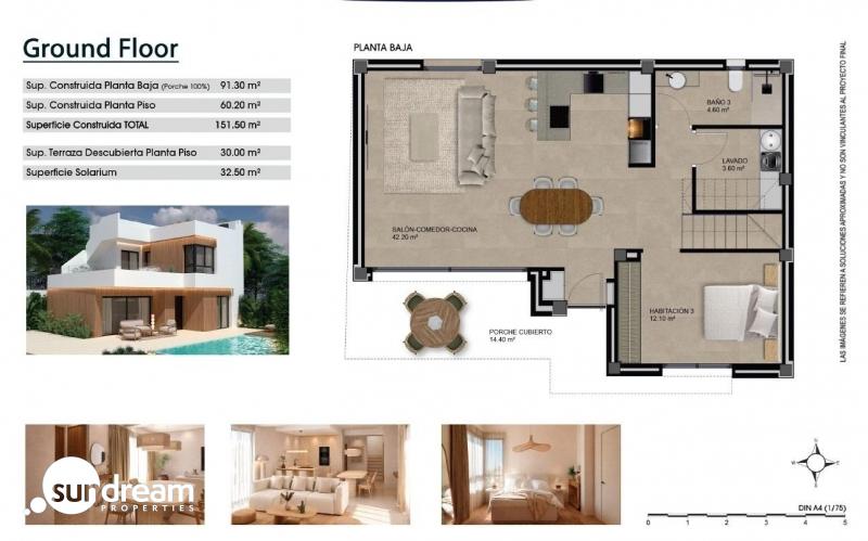 g_43740-15-22 Villa en venta con piscina Vistabella Golf Orihuela Costa