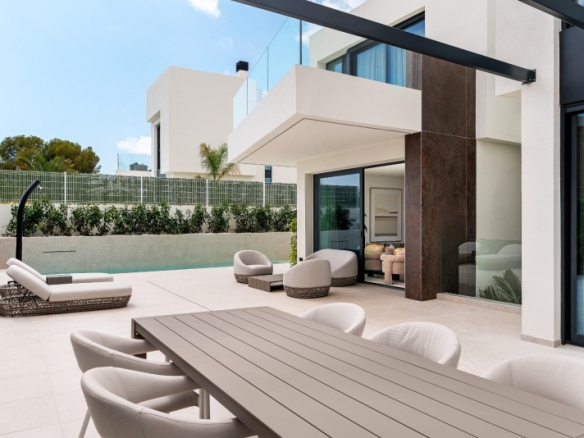 Exclusivas villas de alta calidad con piscina privada y vistas en La Nucia