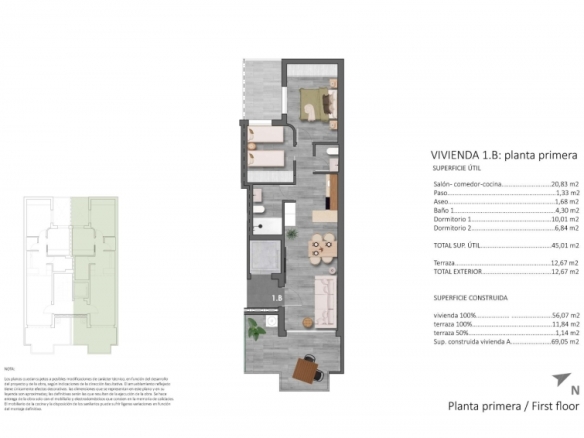 Piso en venta obra nueva playa Torre de la Horadada