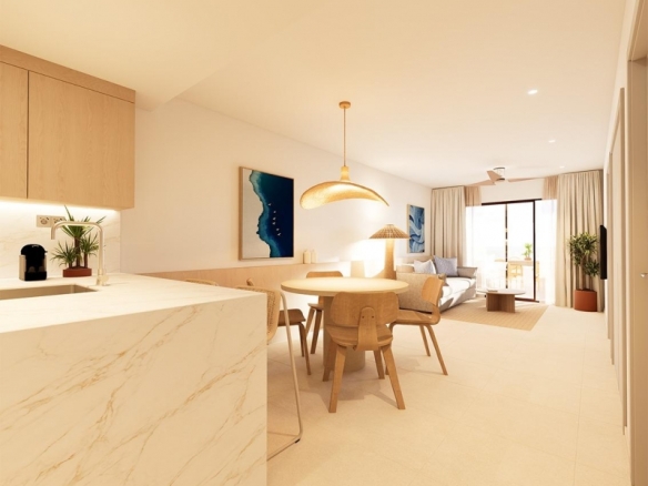 Apartamento de 1 dormitorio con licencia turística a 300 m de la playa en Torrevieja