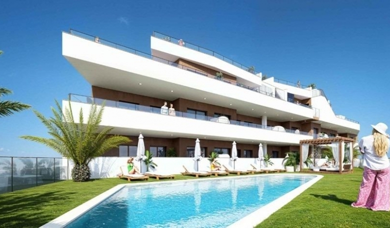 Apartamento de 1 dormitorio con piscina y gimnasio a la venta en Formentera del Segura