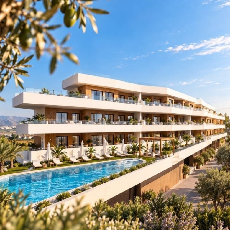 Apartamento de 1 dormitorio con piscina y gimnasio a la venta en Formentera del Segura