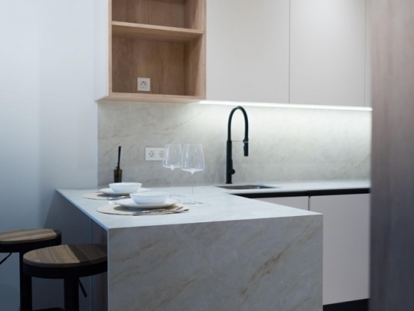 Apartamento de 1 dormitorio en planta baja a 300m del mar en Santiago de La Ribera
