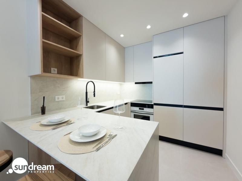 Apartamento de 1 dormitorio en planta baja a 300m del mar en Santiago de La Ribera