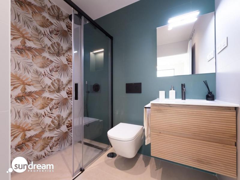 Apartamento de 1 dormitorio en planta baja a 300m del mar en Santiago de La Ribera