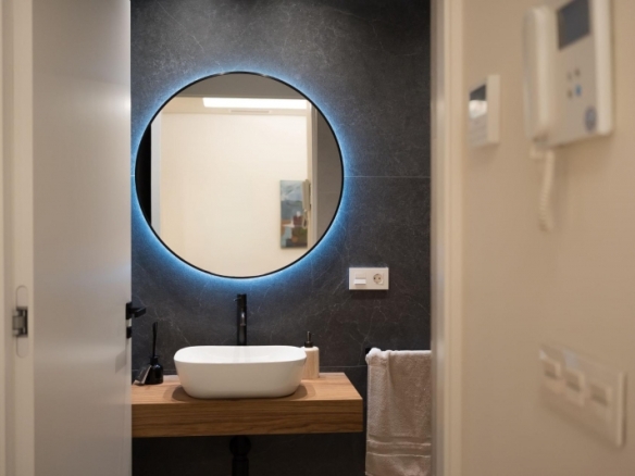 Apartamento de 1 dormitorio en planta baja a 300m del mar en Santiago de La Ribera