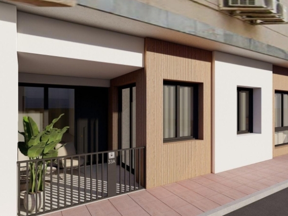 Apartamento de 2 dormitorios en planta baja a 300m del mar a la venta en Santiago de la Ribera, Murcia
